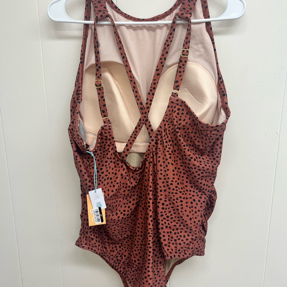 Leopard Print One-Piece Swimsuit - Picture 3 of 3
